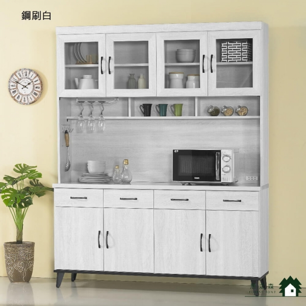 卡瑪5.3尺仿石面餐櫃(單購下座)