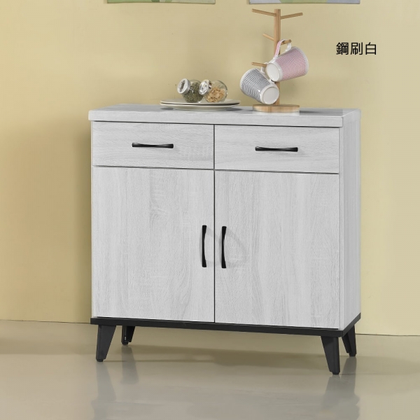 卡瑪2.7尺仿石面餐櫃(單購下座)