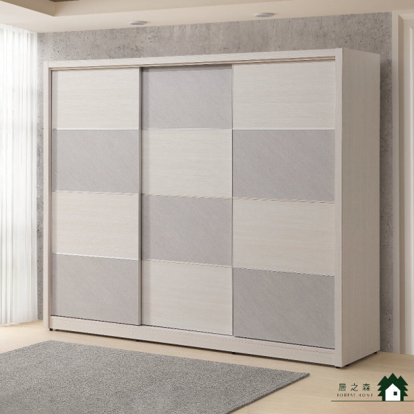蘿拉8×7尺推門衣櫃