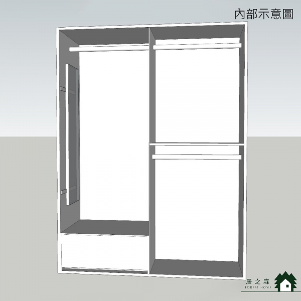 帕特5尺衣櫃
