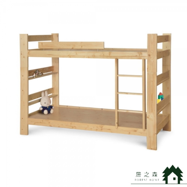 松木3尺雙層床架(三