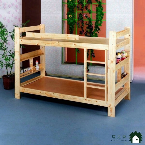 松木3.5尺雙層床架(三規格/可加薄墊)
